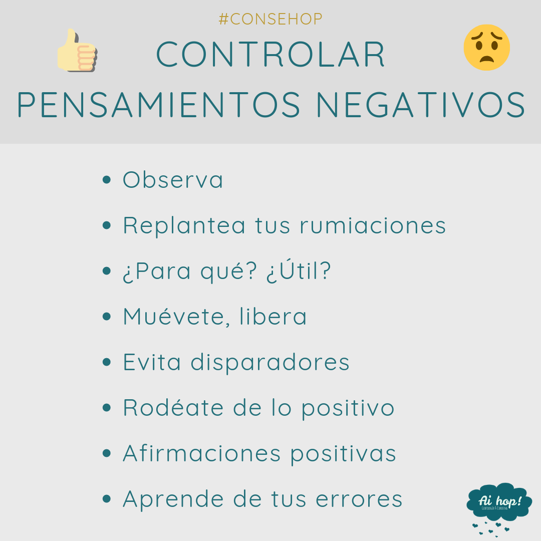 Consehop Control pensamientos negativos