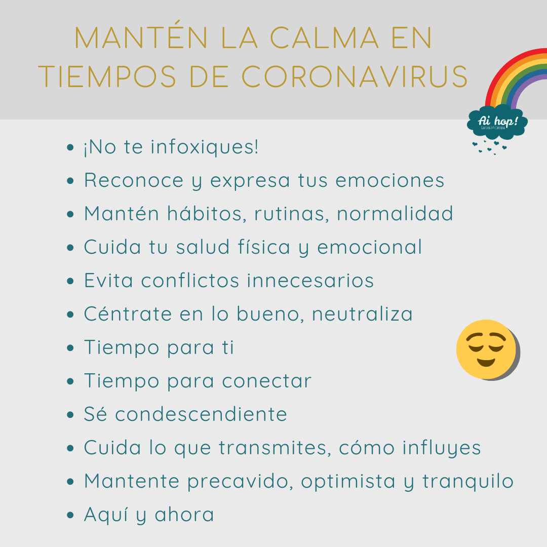 Consejos Para Mantener La Calma Durante La Pandemia Por Coronavirus ...